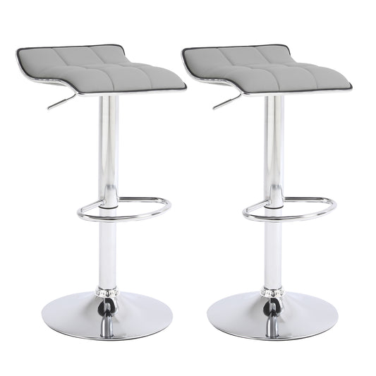 Stylish adjustable bar stool set of 2