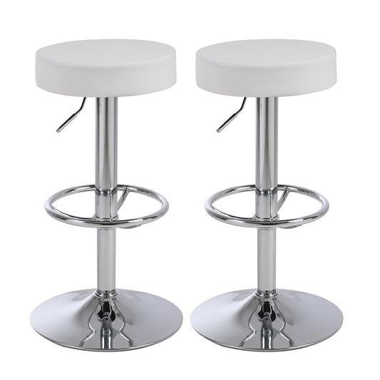 Round swivel bar stool Set of 2